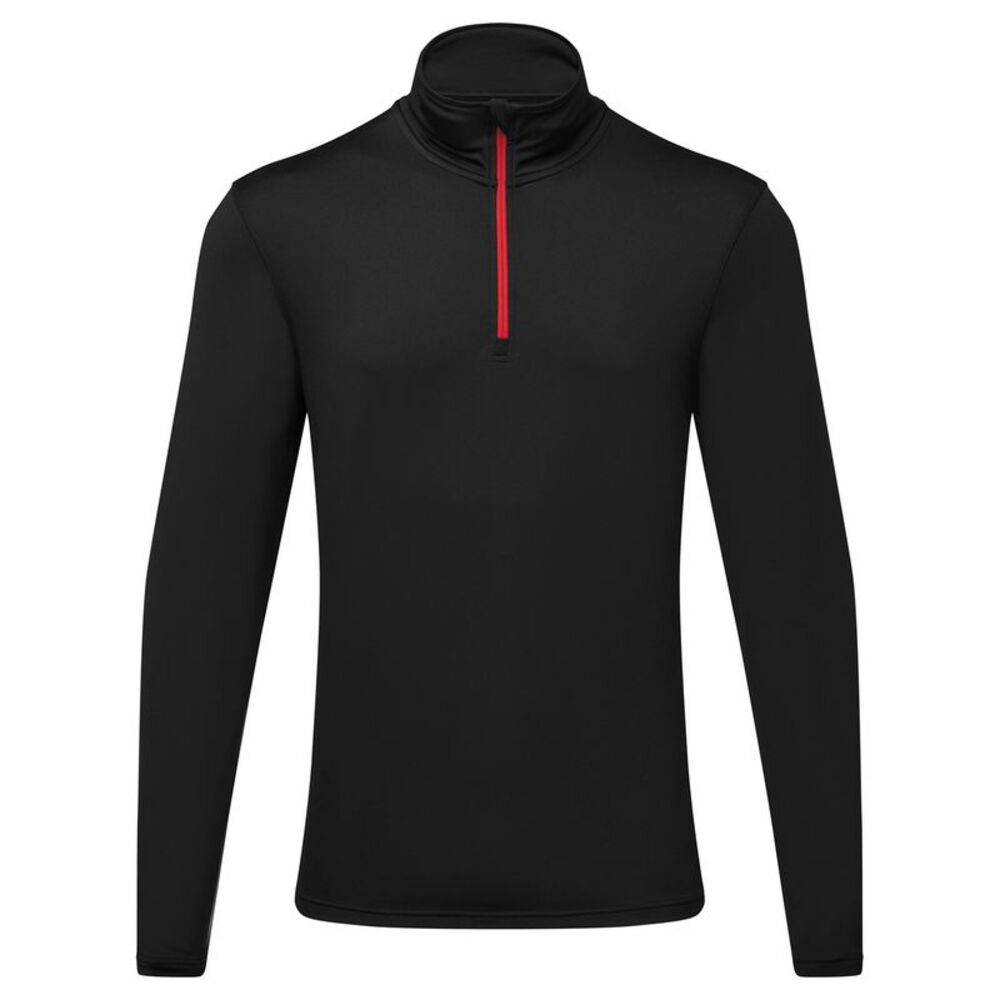TriDri Mens Athletic Top / Black/Red